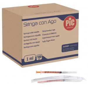 Σύριγγες PIc 1cc G-27 Ινσουλίνης 100τεμ