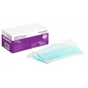 Μάσκα 3ply δετή πράσινη τεμάχια