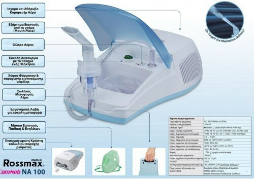 Νεφελοποιητής Rossmax CombNeb NA 100 - Image 3