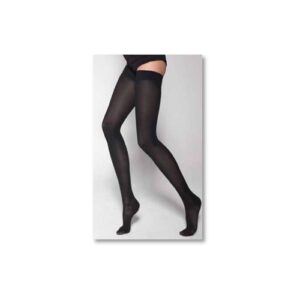 DK Medical Stockings Class I ( 18-21 mmHg ) Ριζομηρίου Κλειστά Δάχτυλα με Σιλικόνη Black