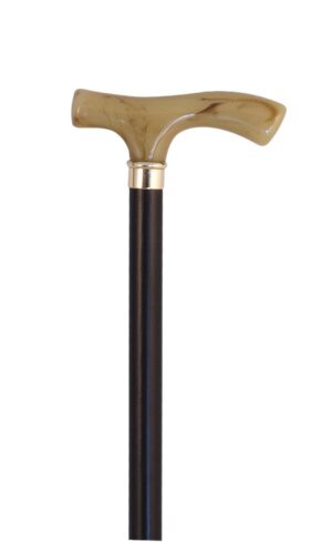 Μπαστούνι ξύλινο με κοκκάλινη λαβή